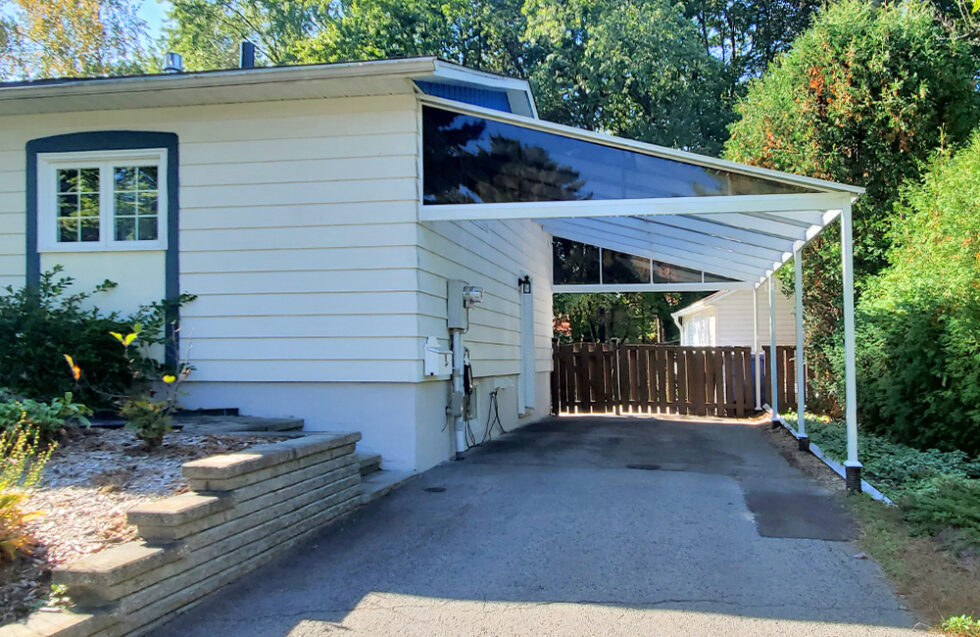 Abri d'auto Le CarPORT SOLARIUM Optimum Inc